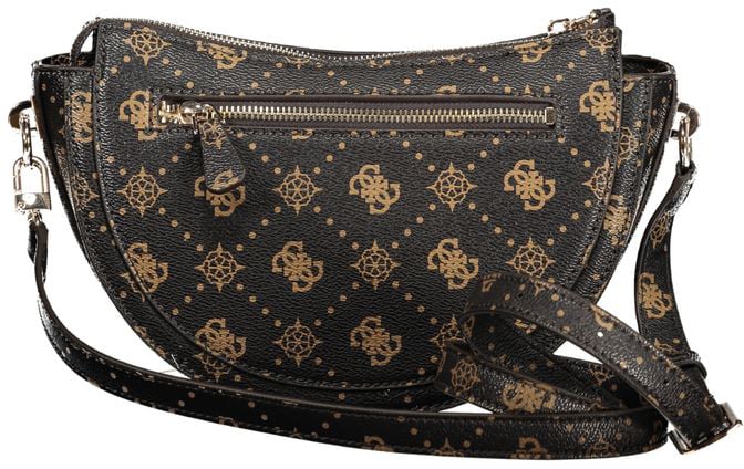 Guess Jeans Marrone Poliuretano Women Handbag Bruin