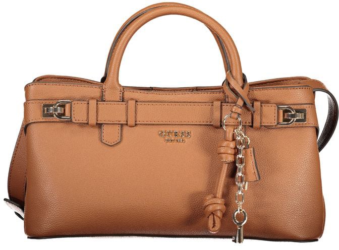 Guess Jeans Marrone Polyurethane Women Handbag Bruin