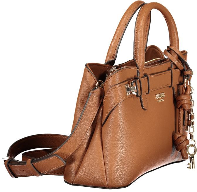 Guess Jeans Marrone Polyurethane Women Handbag Bruin