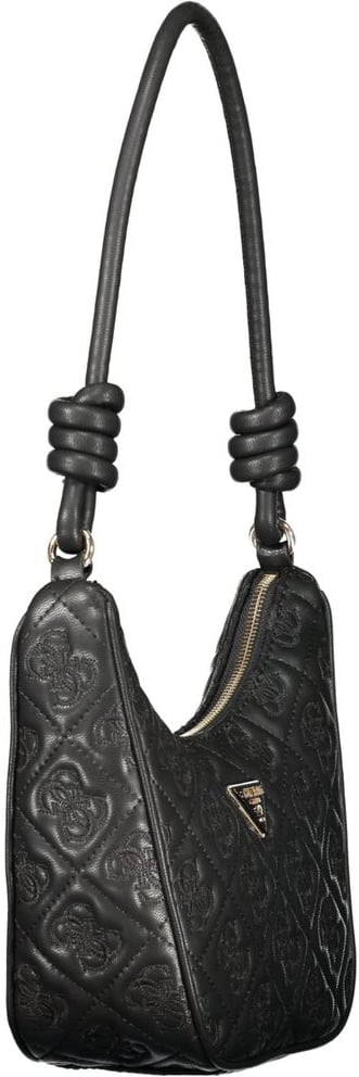 Guess Guess Jeans Black Polyurethane Women Handbag Zwart