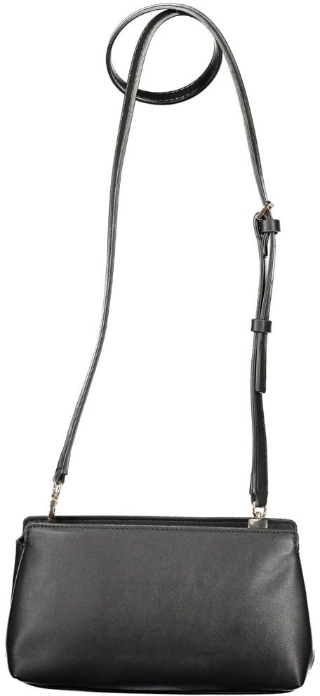 Guess Jeans Nero Poliuretano Female Shoulder Bag Zwart