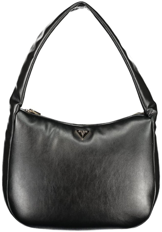 Guess Jeans Nero Poliuretano Women Handbag Zwart
