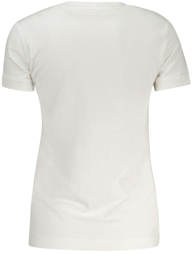 Guess Jeans Bianco Cotton Women T-Shirt Wit