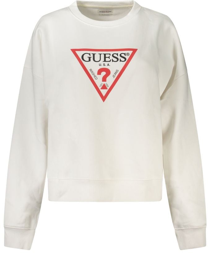 Guess Guess Jeans Bianco Cotton Women Sweatshirt Wit