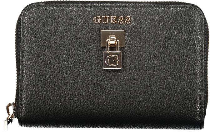 Guess Jeans Nero Poliuretano Women Wallet Zwart