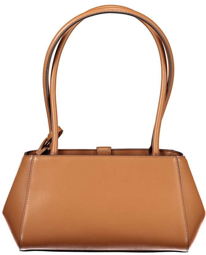 Guess Jeans Marrone Poliuretano Female Handbag Bruin