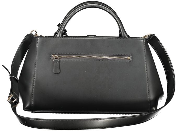 Guess Guess Jeans Black Polyurethane Women Handbag Zwart