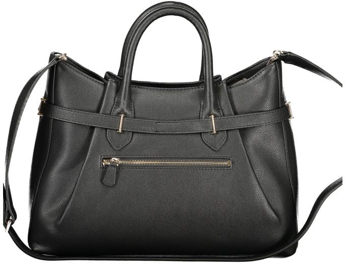 Guess Guess Jeans Black Polyurethane Women Handbag Zwart