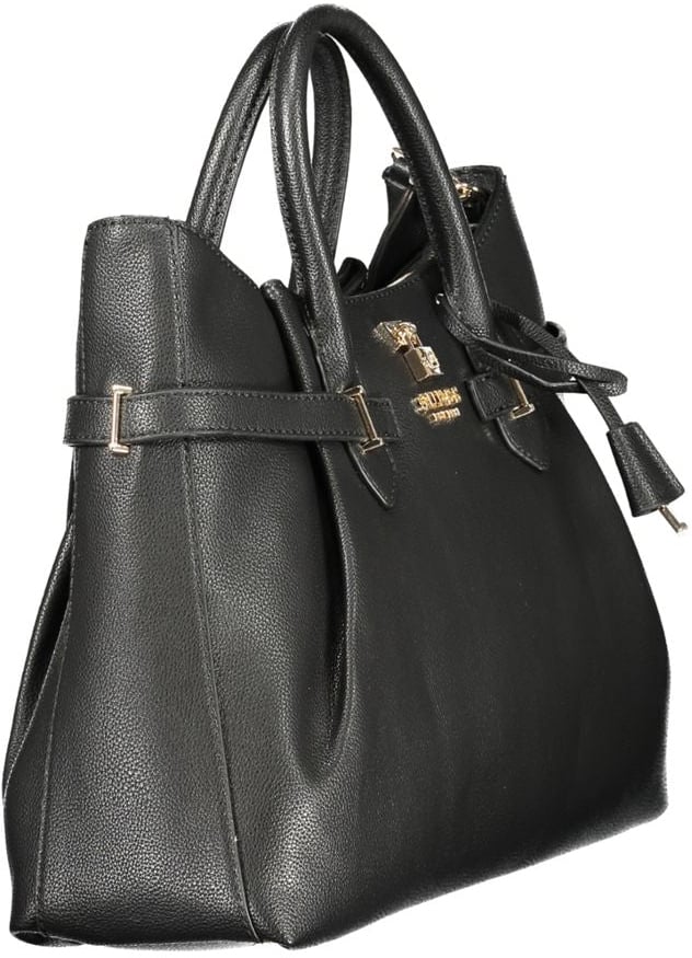 Guess Guess Jeans Black Polyurethane Women Handbag Zwart
