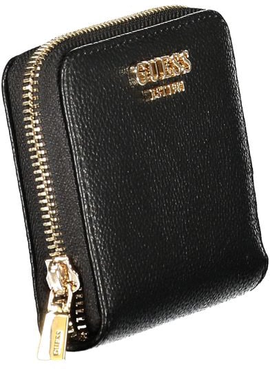 Guess Jeans Nero Poliuretano Women Wallet Zwart