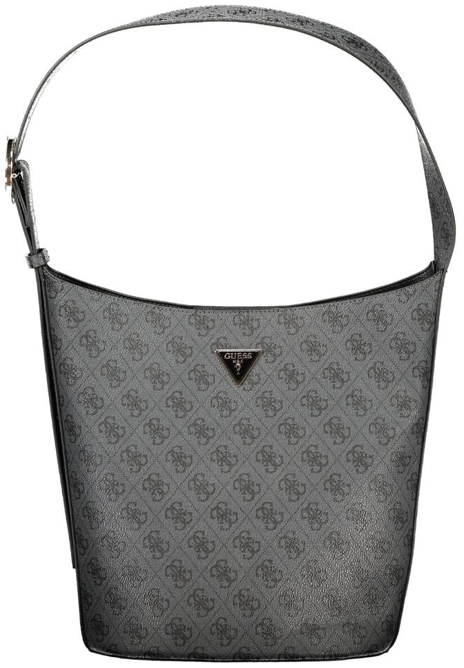 Guess Guess Jeans Black Polyurethane Women Handbag Zwart