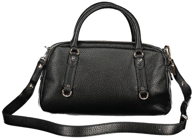 Guess Guess Jeans Black Polyurethane Women Handbag Zwart