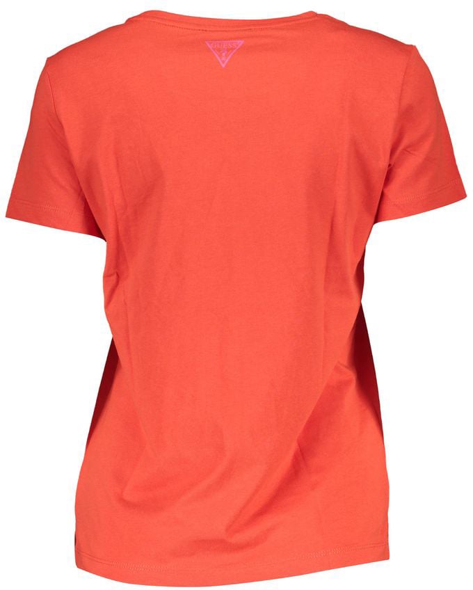 Guess Guess Jeans Rosso Cotton Women T-Shirt Rood