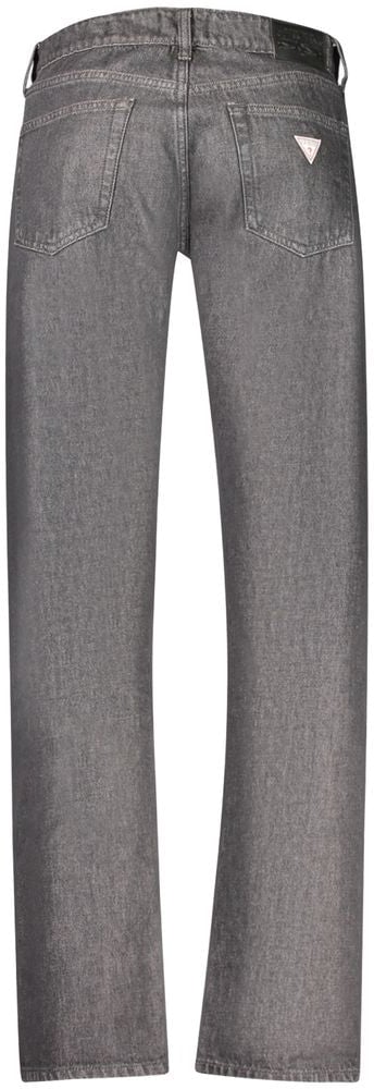 Guess Jeans Nero Cotton Mens Jeans Zwart