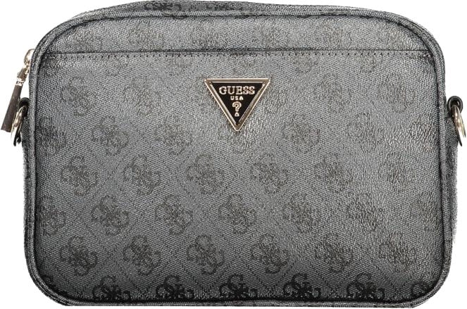 Guess Jeans Nero Poliuretano Women Handbag Zwart