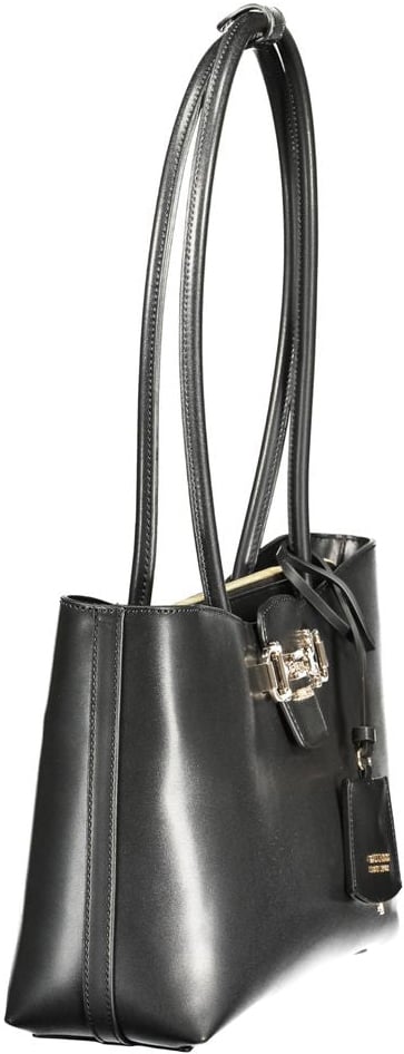 Guess Jeans Nero Poliuretano Woman Handbag Zwart