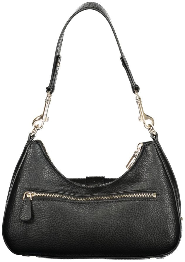Guess Guess Jeans Black Polyurethane Women Handbag Zwart