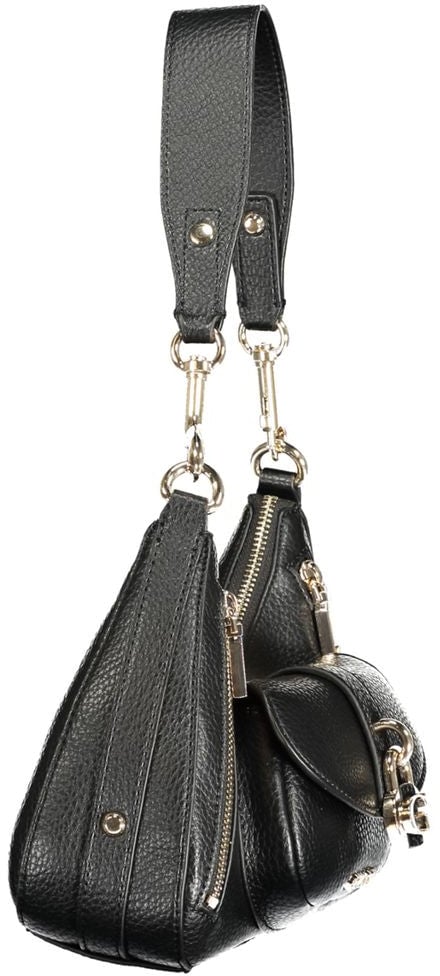 Guess Guess Jeans Black Polyurethane Women Handbag Zwart