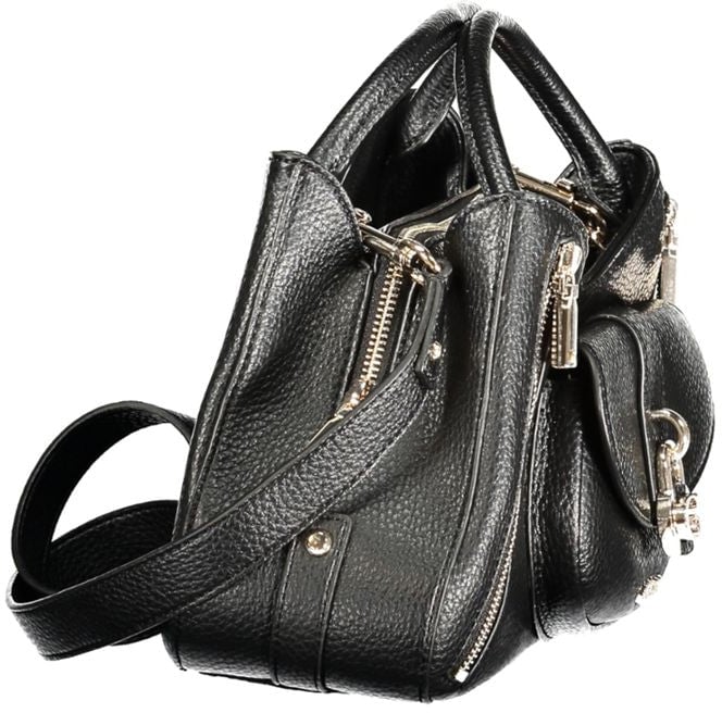 Guess Guess Jeans Black Polyurethane Women Handbag Zwart