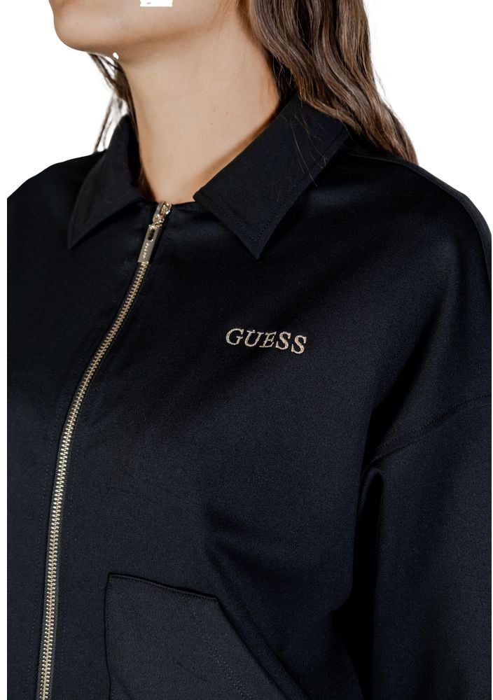 Guess Active Black Polyamide Sweatshirt Zwart