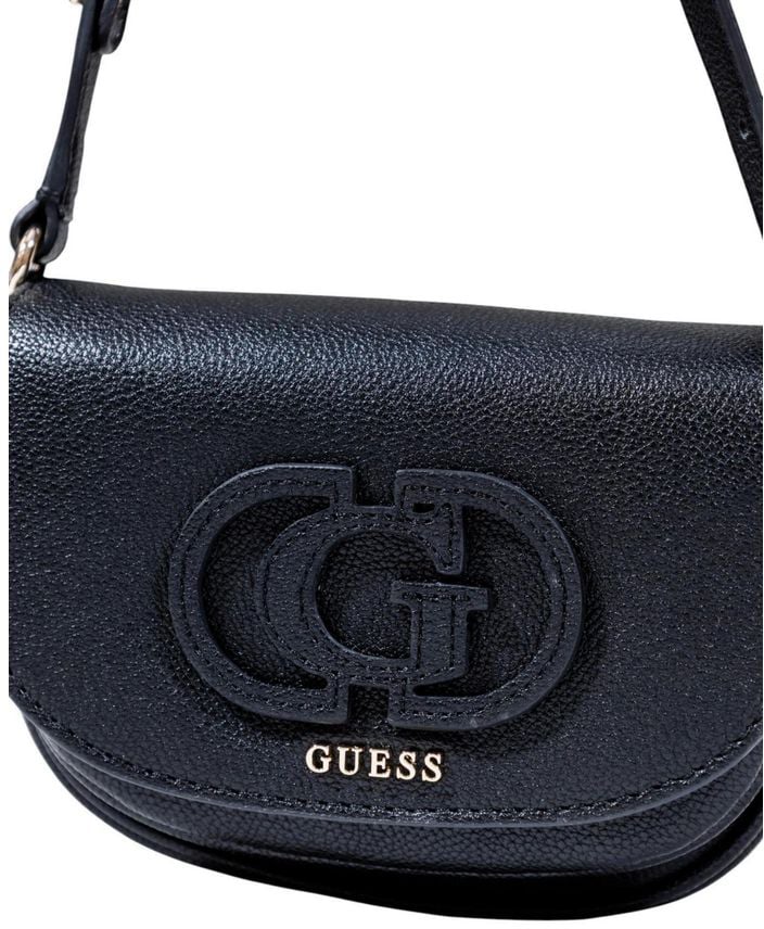 Guess Guess Black Polyethylene Handbag Zwart