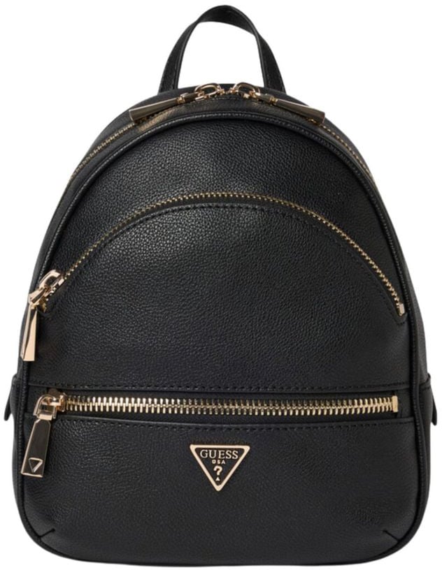 Guess Jeans Nero Poliuretano Women Backpack Zwart