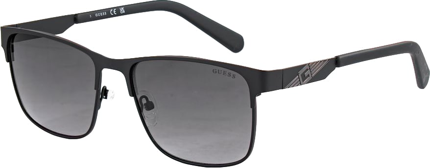 Guess Black Metal Sunglasses Zwart
