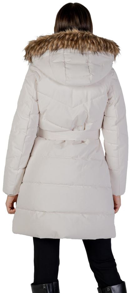 Guess Guess Cream Polyester Coat Beige