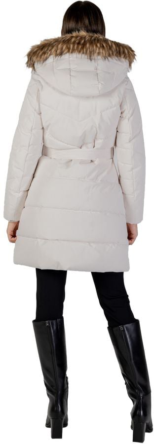Guess Guess Cream Polyester Coat Beige