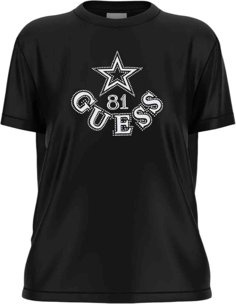 Guess Dames T-shirt Zwart
