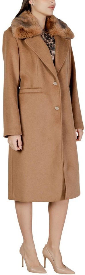 Guess Guess Beige Polyester Coat Beige