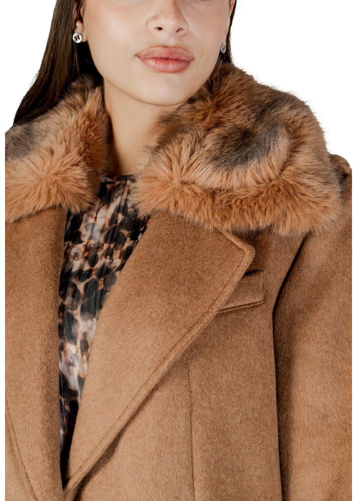 Guess Guess Beige Polyester Coat Beige