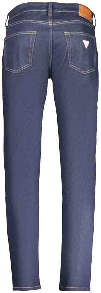Guess Jeans Blu Cotton Men Jeans Blauw