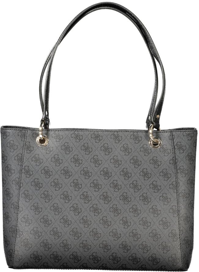 Guess Jeans Black Polyethylene Women Handbag Zwart