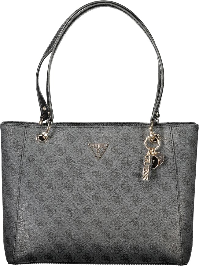 Guess Jeans Black Polyethylene Women Handbag Zwart