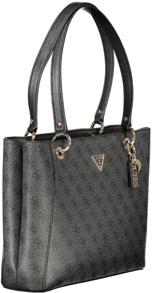 Guess Jeans Black Polyethylene Women Handbag Zwart