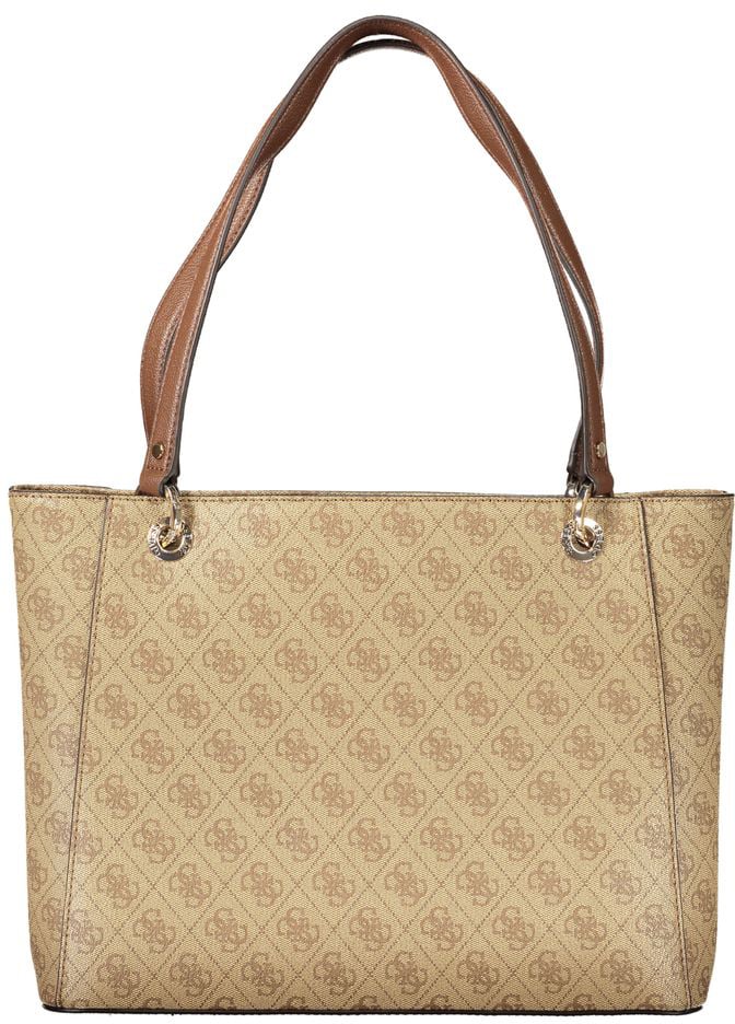 Guess Jeans Beige Polyurethane Women Handbag Beige