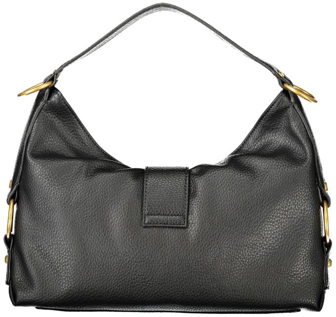 Guess Jeans Nero Poliuretano Women Handbag Zwart
