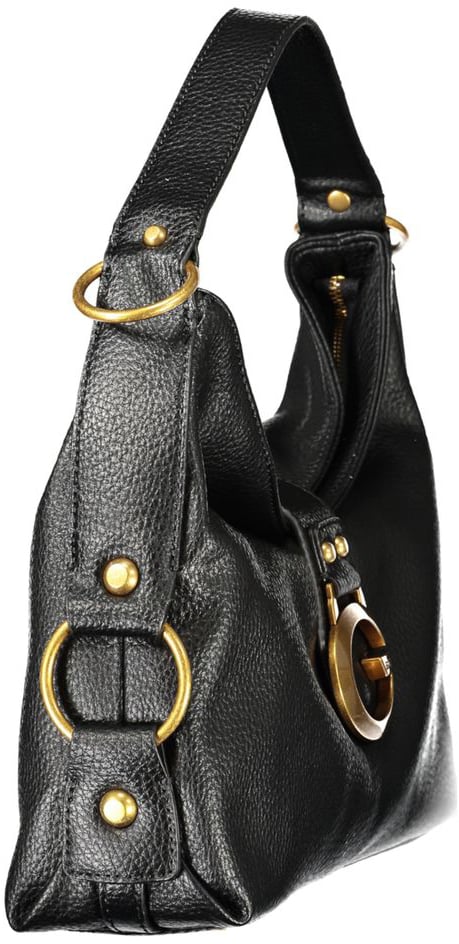 Guess Jeans Nero Poliuretano Women Handbag Zwart