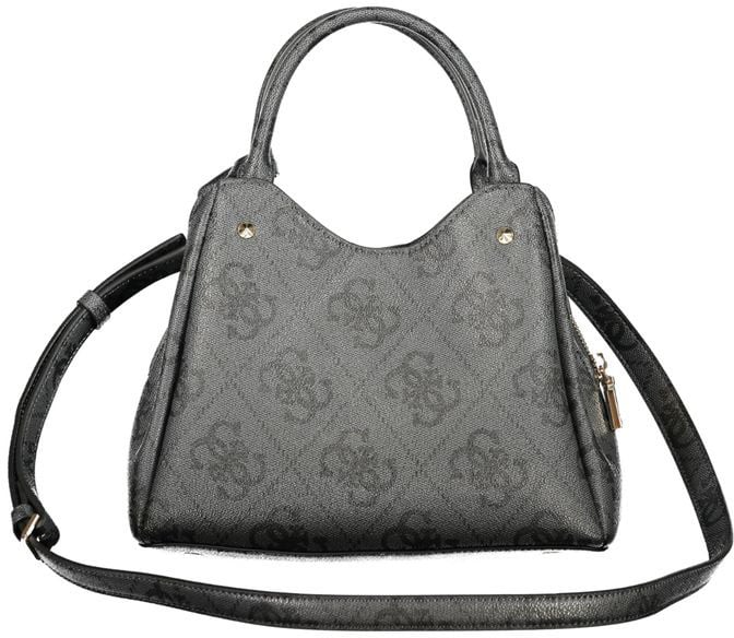 Guess Guess Jeans Nero Poliuretano Women Handbag Zwart