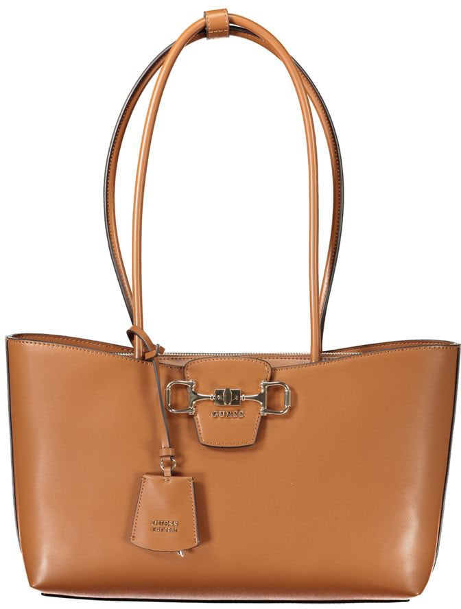 Guess Guess Jeans Marrone Poliuretano Women Handbag Bruin
