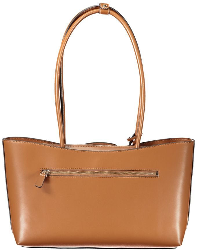 Guess Guess Jeans Marrone Poliuretano Women Handbag Bruin