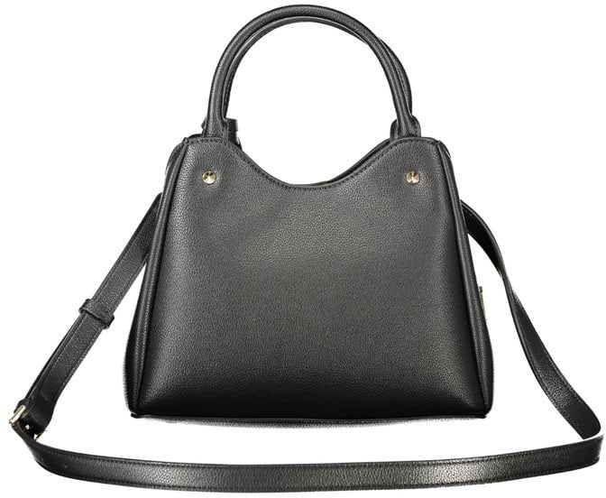 Guess Guess Jeans Black Polyurethane Women Handbag Zwart