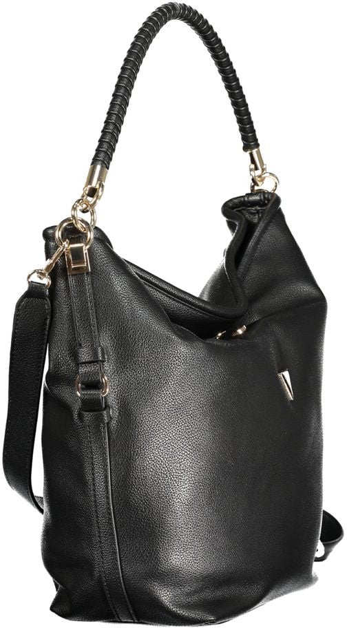 Guess Guess Jeans Nero Polyurethane Women Shoulder Bag Zwart