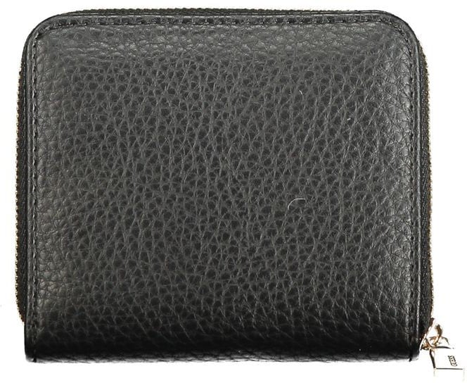Guess Guess Jeans Black Polyurethane Women Wallet Zwart