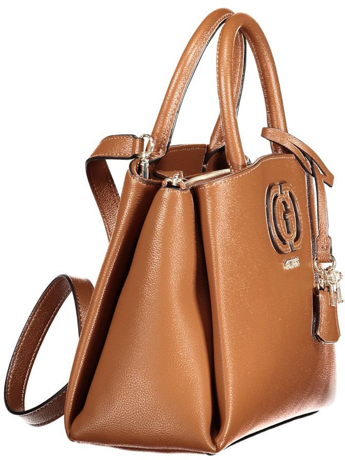 Guess Jeans Marrone Polyurethane Women Handbag Bruin