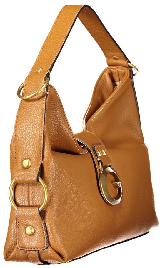 Guess Jeans Marrone Polyurethane Women Handbag Bruin