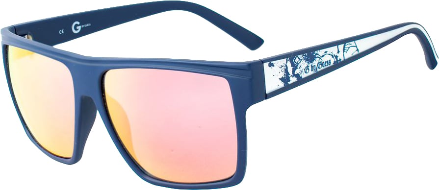 Guess Blue Resin Sunglasses Blauw