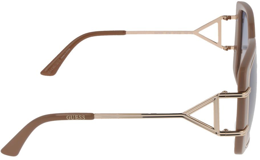 Guess Brown Metal & Plastic Sunglasses Bruin