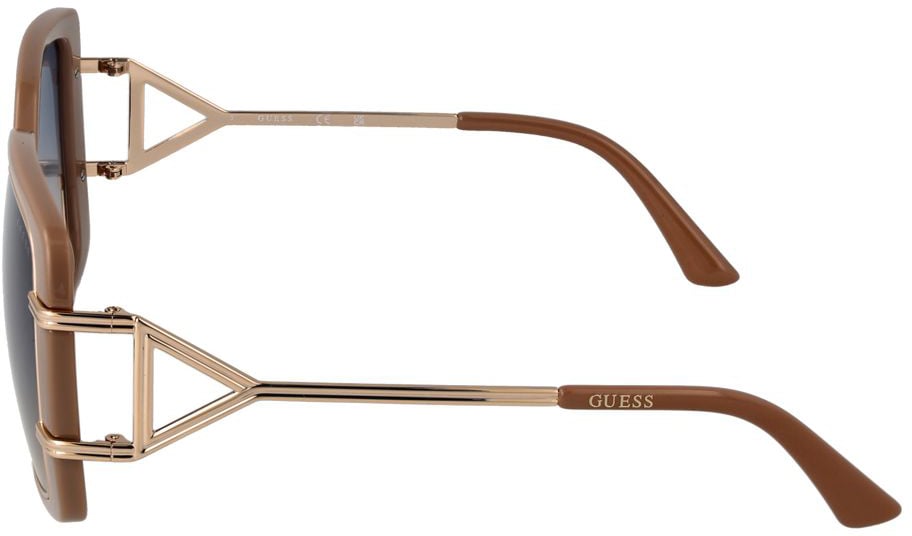 Guess Brown Metal & Plastic Sunglasses Bruin